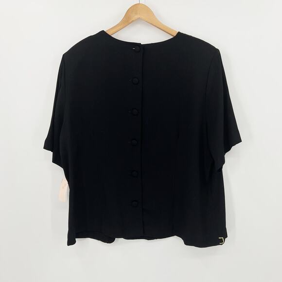 80s Vintage Dress Barn Geometric Retro Top Size 22W NWT - Picture 2 of 5